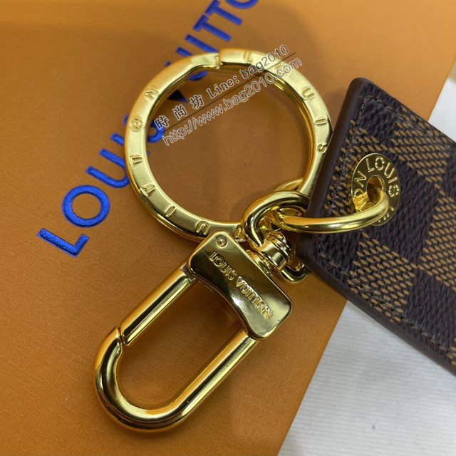 LOUIS VUITTON專櫃新款包包 路易威登ENCHAPPES鑰匙扣 LV棋盤包飾  ydh4061